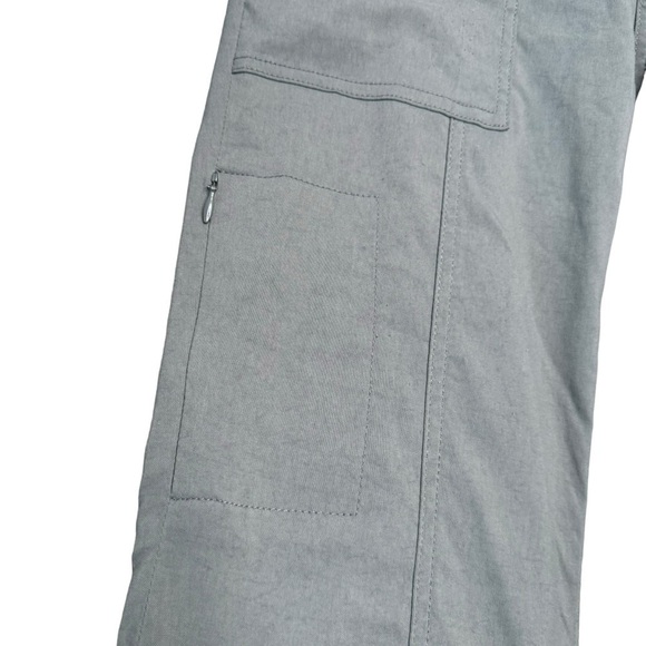 Prana Women’s Convertible Pants Size 4 Nylon Spandex Blend Gray Hiking Outdoors - Picture 5 of 9